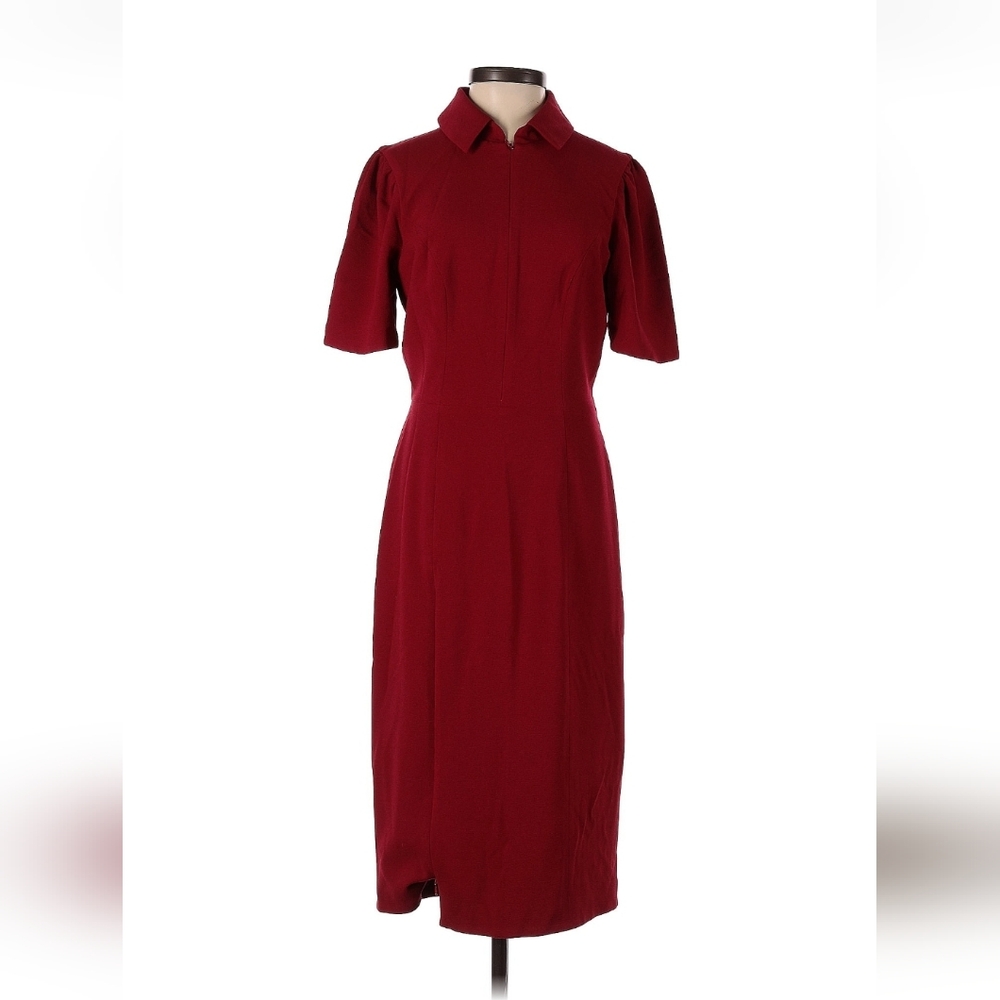 Dress the Population Deep Red Midi Dress